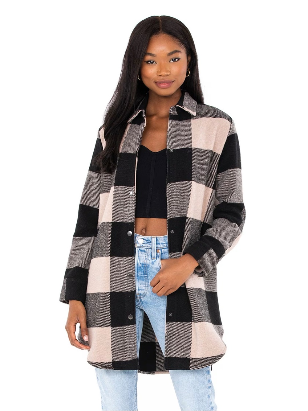 BB Dakota Plaid Shacket